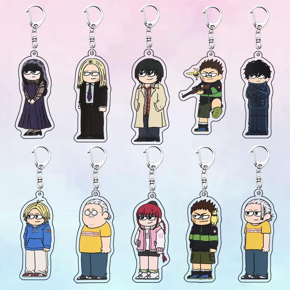 SAKAMOTO DAYS Sakamoto Taro Nagumo Yoichi 6CM Mica Giá đỡ Dễ thương móc khoá Anime Mô hình bag charm