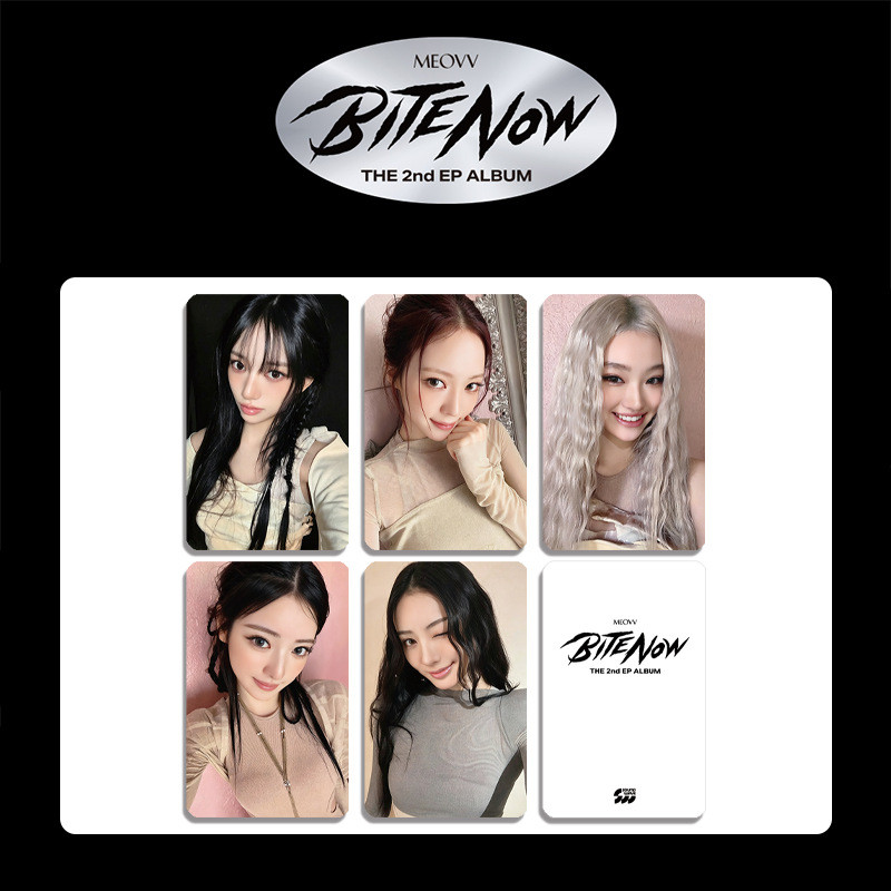1-6 Chiếc MEOVV BITE NGAY Lomo Cards BURNING UP MY EYES OPEN VVIDE Mini Album Light Stick Photocards