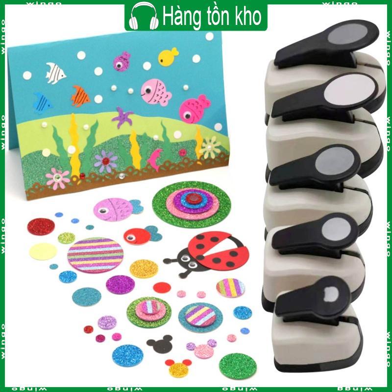 WIN Craft Paper Punch Round Hole Puncher Paper Cutter để làm thiệp sinh nhật cho trẻ em