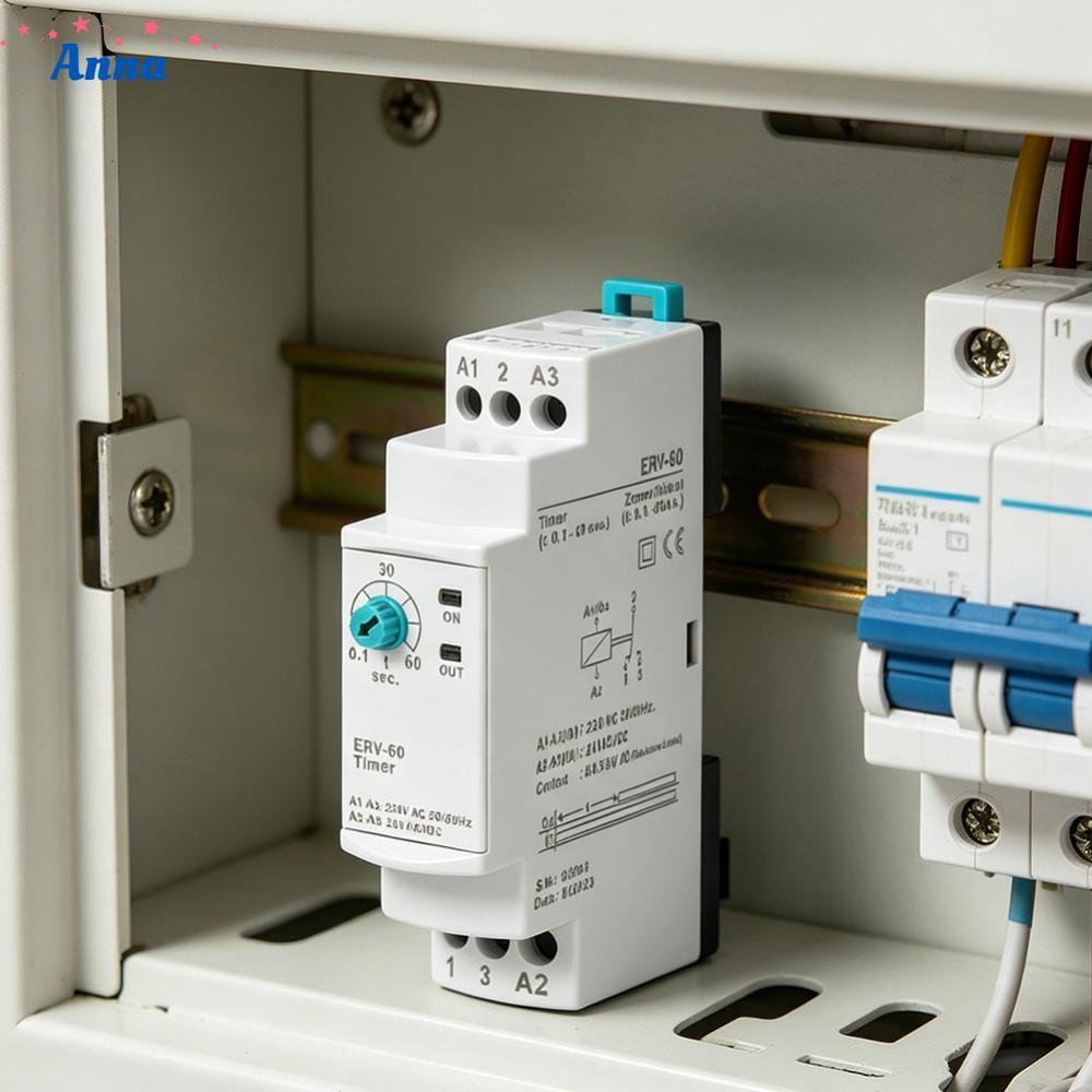 Rơle thời gian ERV-60 Phạm vi 0,1s đến 60m Vỏ nhựa ABS Phản hồi điều khiển nhanh