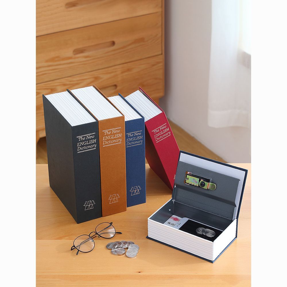 Cute creative mini piggy bank in a tin box9daily Preferred password box, book safe, lockable safe, s