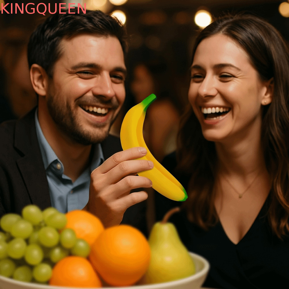 KINGQUEEN Mềm Squishy Chuối, Hình Chuối Mô Phỏng Chuối Chậm Đồ Chơi Chuối, Máy Bóp Mềm Dễ Thương Tăn