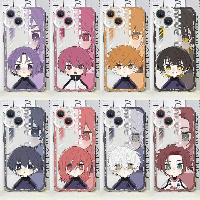 Ốp Lưng Anime BLUE LOCK Cho IPhone 17 15 16 Pro Max 16E 16 Plus 17 Air Trong Suốt TPU Chống Sốc Came