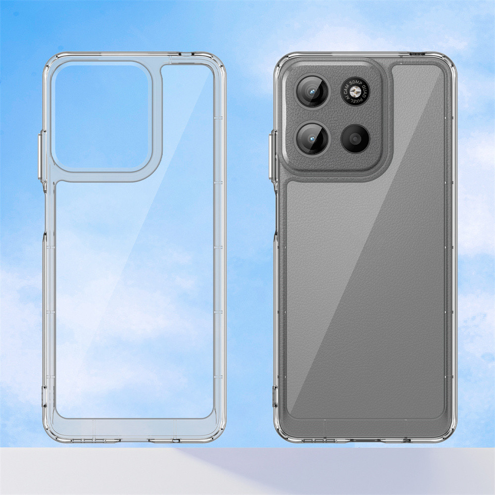 Dành Cho Motorola Moto G17 5G Fusion PMMA + Ốp Điện Thoại TPU Cho Moto G17 Power G 17 Vỏ Bảo Vệ Toàn