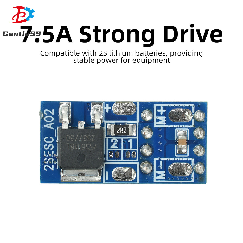 2S 3S Mini Brushed ESC Micro Hai Chiều Xe Chải ESC 7.5A Có Phanh