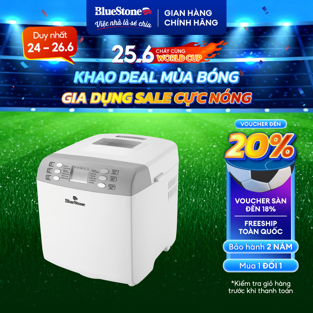 Máy Làm Bánh Mì Bluestone BMB-2421 - 12 chức năng - 550W