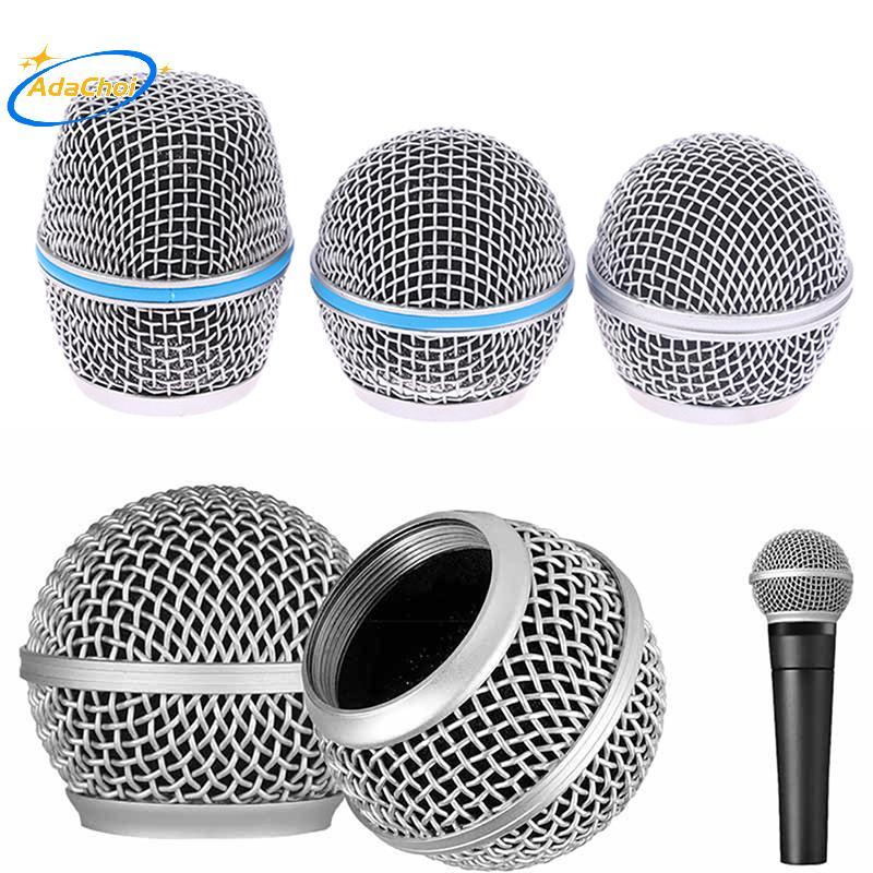 AdaChoi Micro Đầu Thay Thế Lưới Thép Micro Cầm Tay Lưới Nướng Đầu Phù Hợp Với Shure Beta 57A 58A 87A