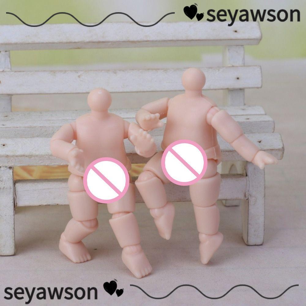 SEYAWSON Hình Búp Bê, Nhiều Khớp Anime Búp Bê Cơ Thể Búp Bê, PVC Bền Cao 6,3 cm Thân Búp Bê BJD Cho 