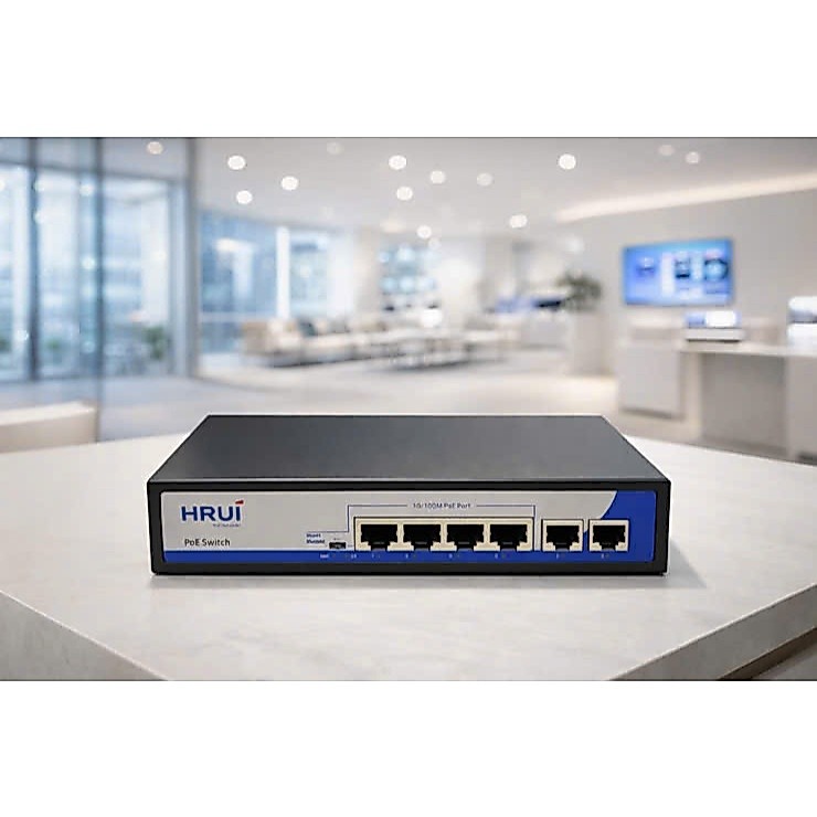 Switch POE 4 cổng HRUI mã HR902-AF-42N
