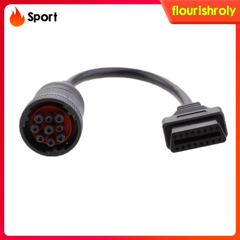 1 X Nữ 16 Pin Đến J1939 9 Pin Kết Nối Cắm Adapter Dây Adapter