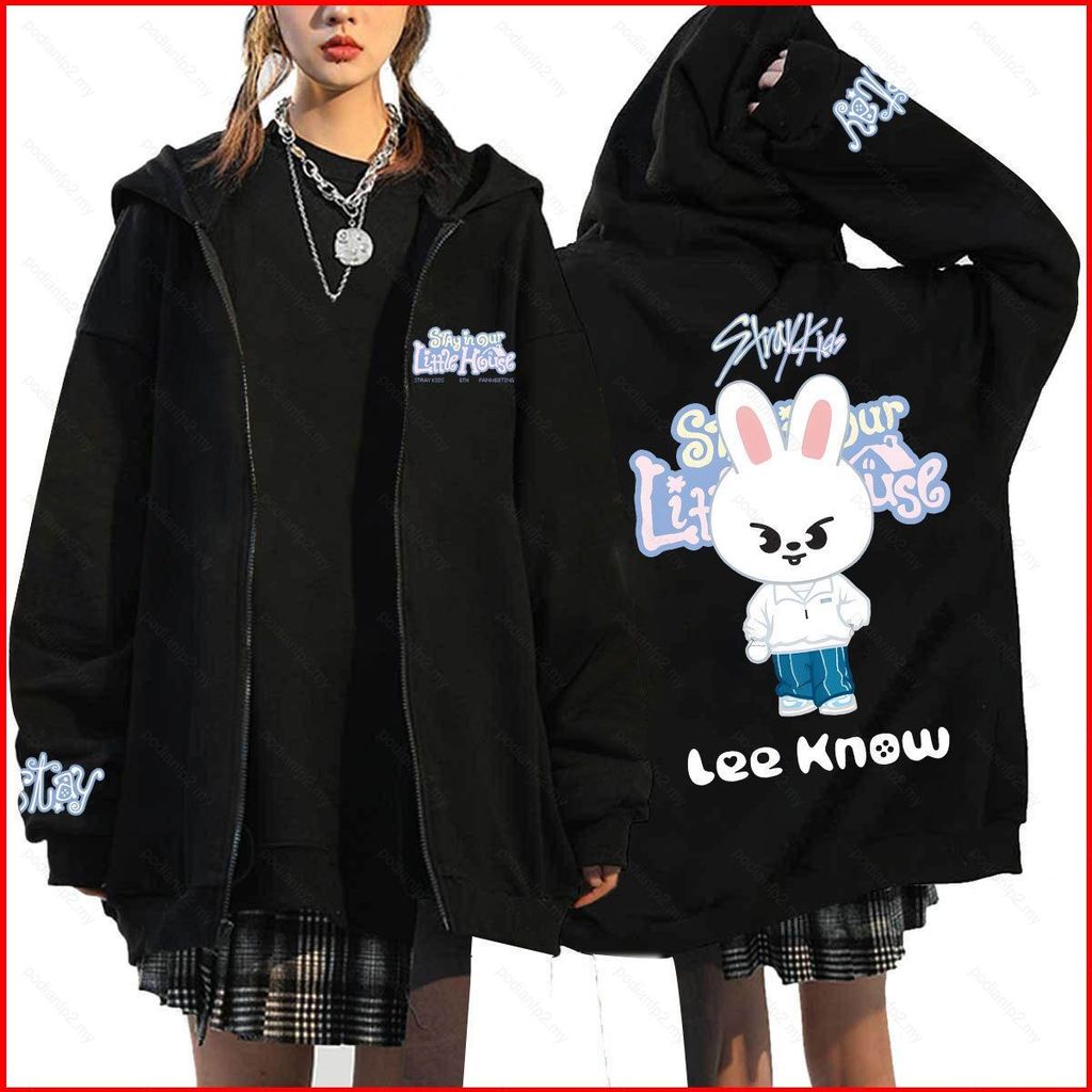 PDF2 STRAY KIDS SKZOO dây kéo áo khoác Bbokari Felix PuppyM Seung min KPOP hoodie STAY TRONG NHÀ CỦA