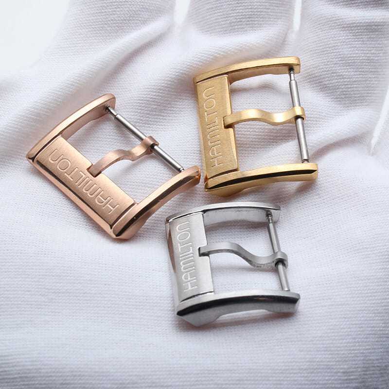 Thay thế chính hãng Hamilton Pin Buckle Hamilton Phụ kiện đồng hồ Khóa Hamilton Thép không gỉ Solid 