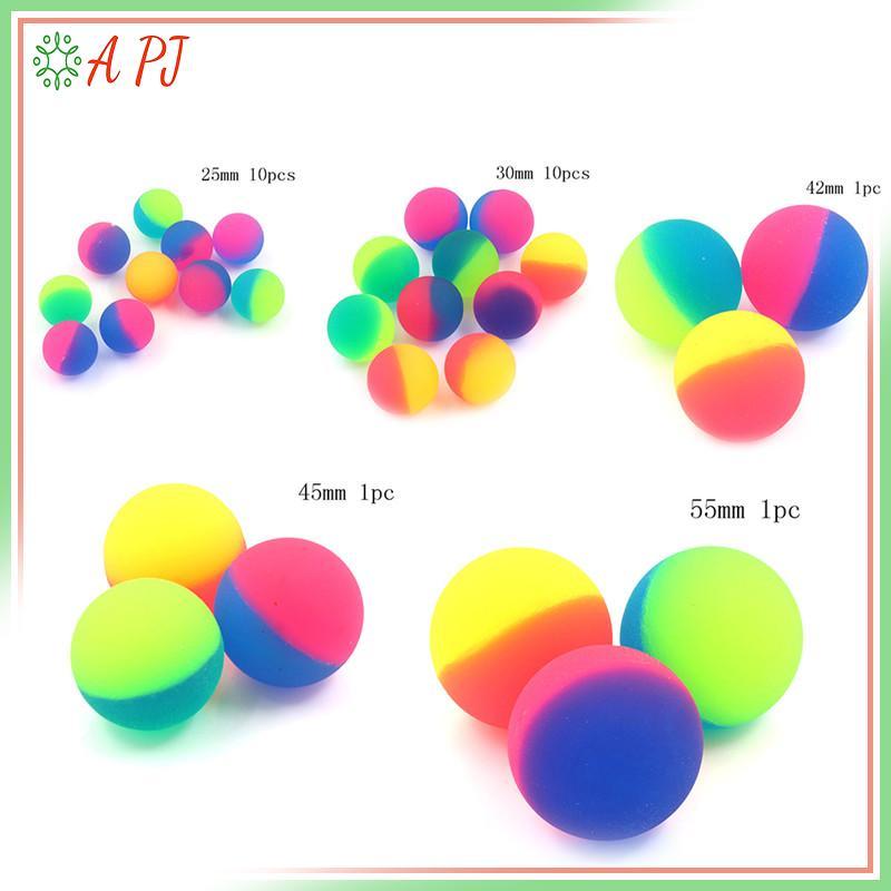 [APJ] 1 / 10 Chiếc Moonlight High Bounce Ball Co Giãn Juggling Jumping Ball Đồ Chơi Ngoài Trời Chơi 