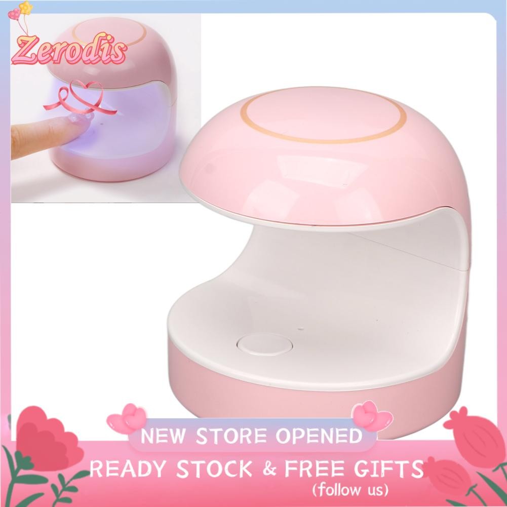 Zerodis Đèn nghệ thuật móng 2 Thời gian 5PCS Chip UV Gel Mini Portable cho Salon