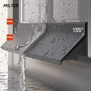 Vách ngăn chống nước MILTER 50cm, Thanh chặn nước chảy ngược cao su cửa sổ chống nước, Chức năng niêm phong bền cạnh cửa sổ Bảng nhấp nháy mưa chống thấm nước Cài đặt cửa sổ