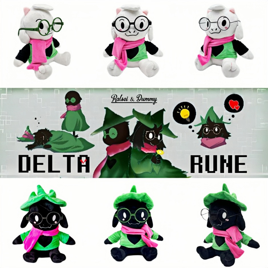 PLUS✨Ralsei Plush Doll✨Deltarune Ralsei Plushie Búp Bê Dễ Thương Deltarune Không Có Mũ Sang Trọng Đồ