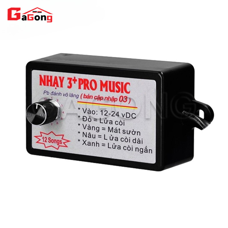 🔥Rẻ GaGong Nhại 3 pro 8 bài, nhại kèn hơi,nhại nhanh chậm, sàI cả còi hơi,kèn điện auto 12v, 24v