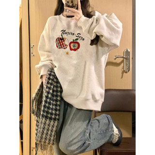  FOCUS local brand Áo sweater nữ xám thu đông bigsize hàn quốc ulzzang style áo khoác 