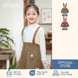 [BU Baby] (6M-5Y) Chân váy yếm Thu êm Bubaby Cotton BCT501600 | BU chính hãng
