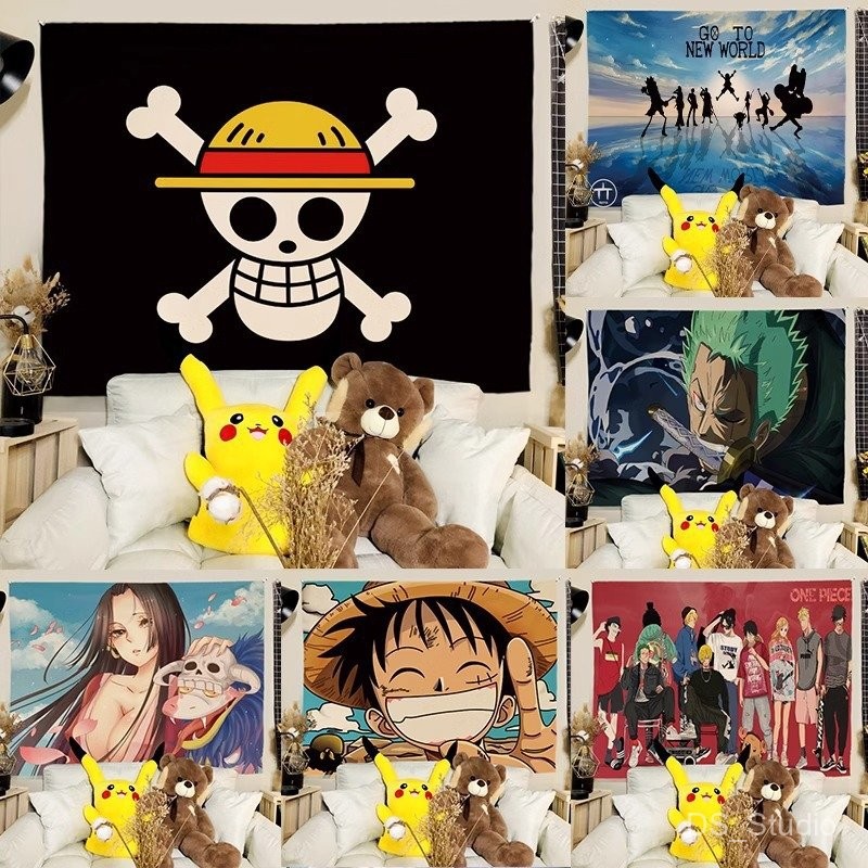 Vải treo tường One Piece Luffy Sea Anime Boy 's Bedside