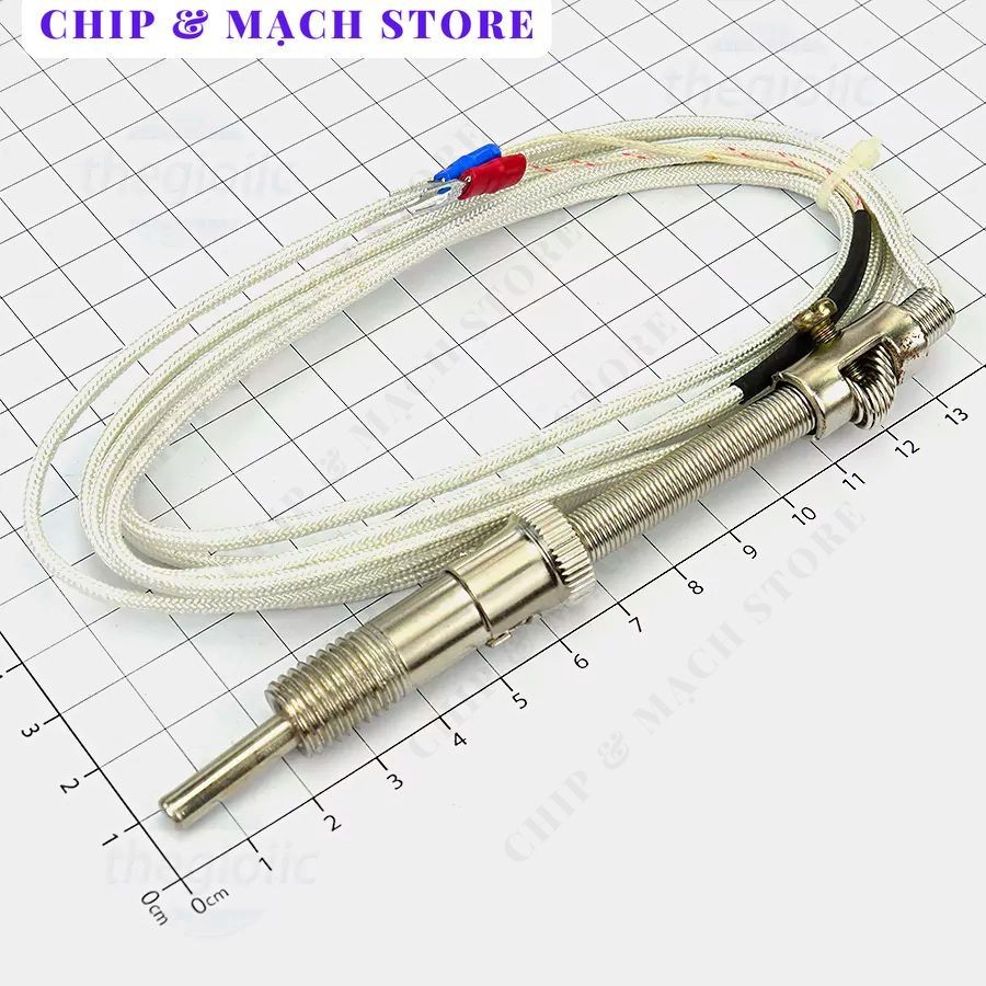 WRNT-01 Đầu Dò Nhiệt Loại K Dài 2m 0~800°CChip & Mạch Store