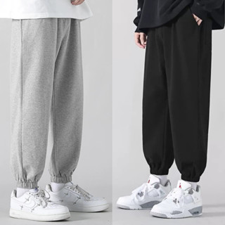  Quần dài nỉ Jogger nam nữ thể thao ống rộng dây rút dáng hàn quốc có túi - Quần nỉ nam ống suông dài mặc đi ngủ ở nhà. 