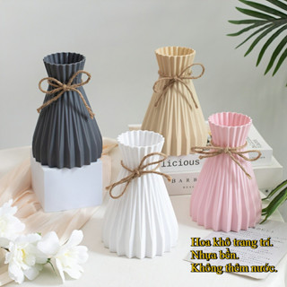 Bình hoa phong cách Bắc Âu Bình sứ giả nhựa, trang trí bàn bình hoa trang trí cổ điển EUNIO