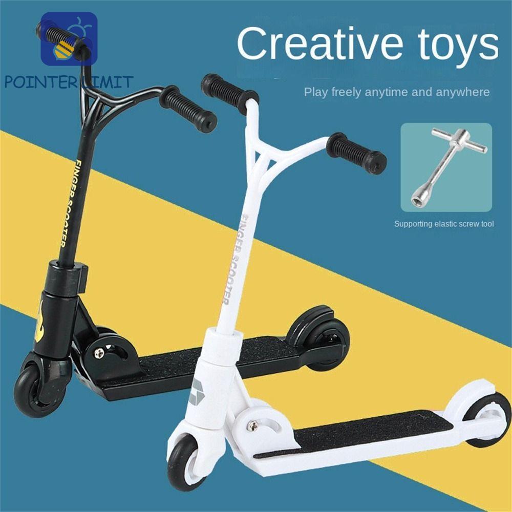 POINTER LIMIT Finger Scooter, Có Thể Gập Lại Mô Phỏng Xe Tay Ga Mini, Đồ Chơi Trẻ Em Ngón Tay Nhiều 