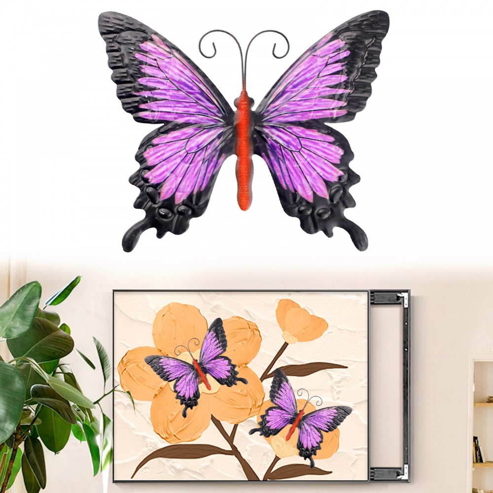 [DOLLDOLL-VN]Metal Wall Decor Art Home Decor Large Metal Purple Wall Outdoor Living