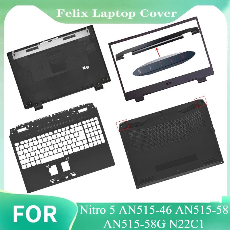 * Dành cho Nitro 5 AN515-46 AN515-58 AN515-58 AN515-58G N22C1 Laptop Mới Mặt Sau LCD Bàn Phím Viền T