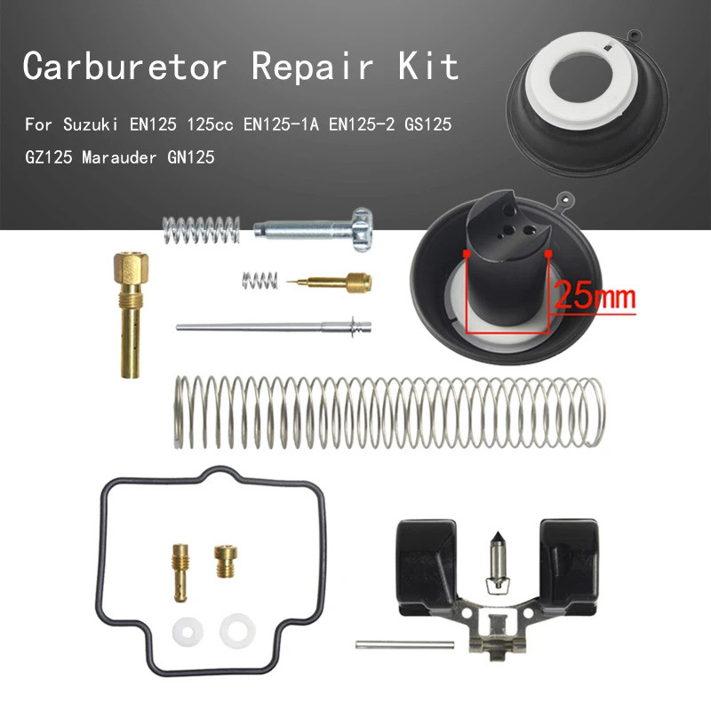 Bộ sửa chữa bộ chế hòa khí xe máy cho Suzuki EN125 125cc EN125-1A EN125-2 GS125 GZ125 Marauder GN125