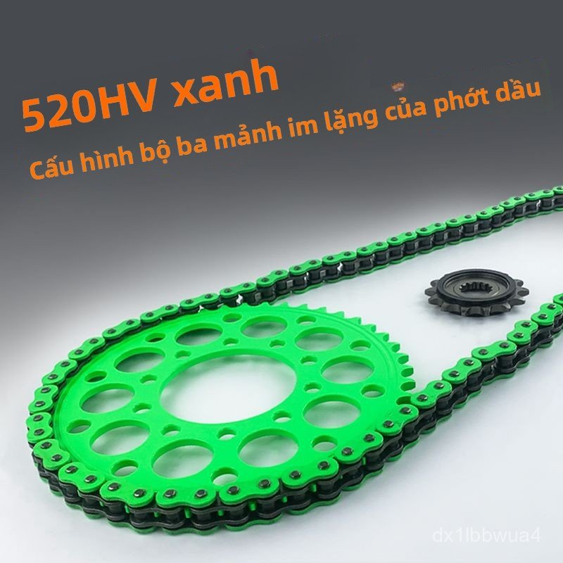 Bộ nhông sên dĩa O-ring 520 màu cho CFMoto NK400 GT400 vận hành êm ái thời trang bán chạy hot