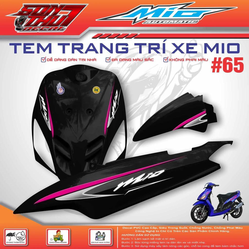 [TT] TEM XE MIO CLASSICO SPORT #65 (TEM IN 3 LỚP - SIÊU NÉT - SIÊU ĐẸP - SIÊU CUTE) decal tem xe