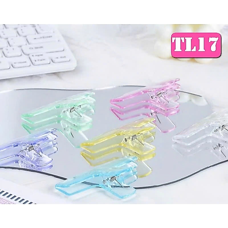 Kẹp giấy trong suốt size to - shop Liam
