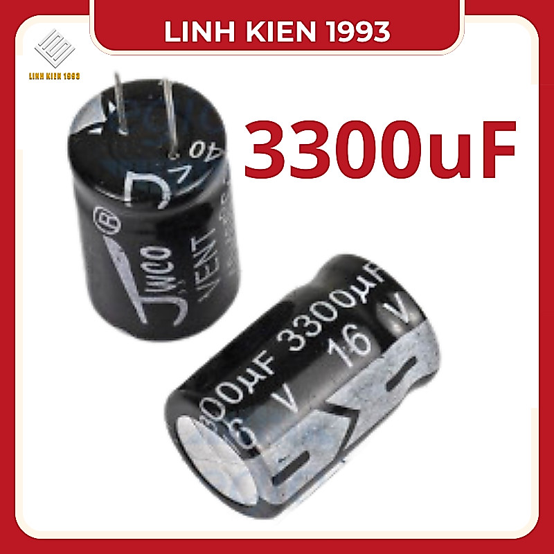 SÉT 4 CON Tụ 3300uF 16V tụ hóa 3300uf16v
