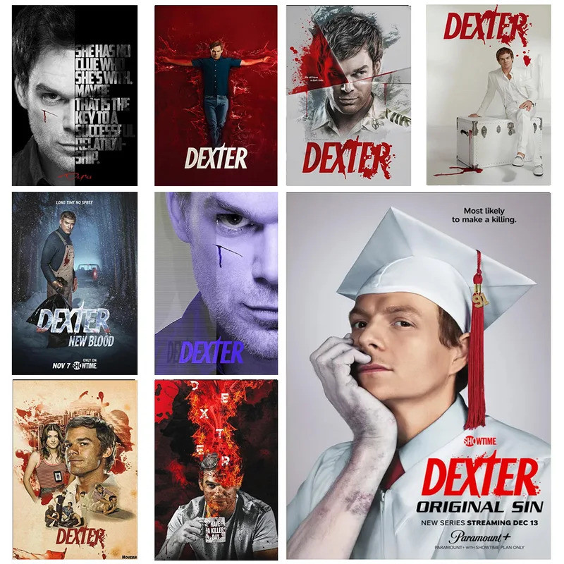 Poster nhân vật Dexter Morgan, Chương trình truyền hình kinh dị, In phim cổ điển, Tranh vải nghệ thu