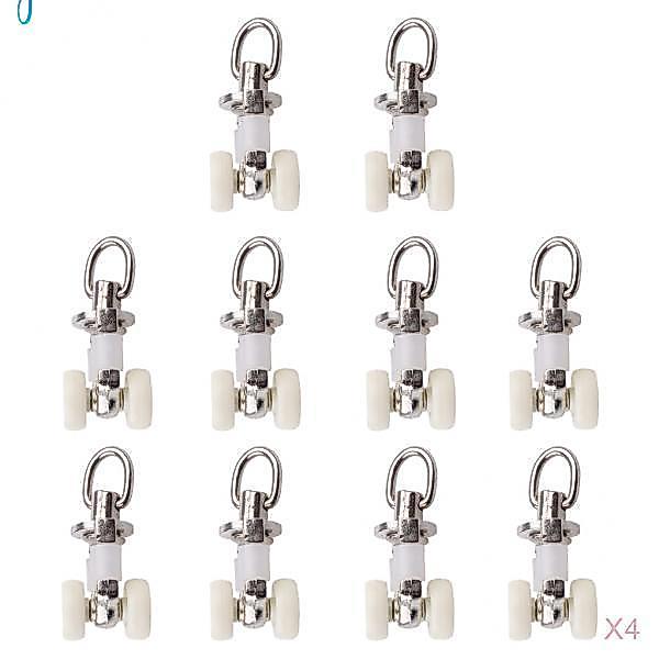 MagiDeal Track Glider Trượt Móc Treo Glider Runner Trần Glider 26mm 40 chiếc 40 chiếc 2.6cm