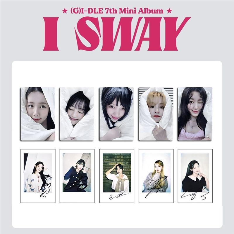 Cô gái gidle makestar9.0 Photocard Quilt Card Polaroid Song Yuqi Girl Doll gidle MINI7 Tôi lắc lư ma