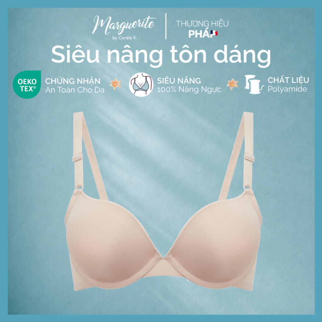 Áo ngực nữ siêu nâng mút dày 3cm có gọng gom nâng hiệu quả, chuẩn OEKO-TEX | CORÈLE 32138