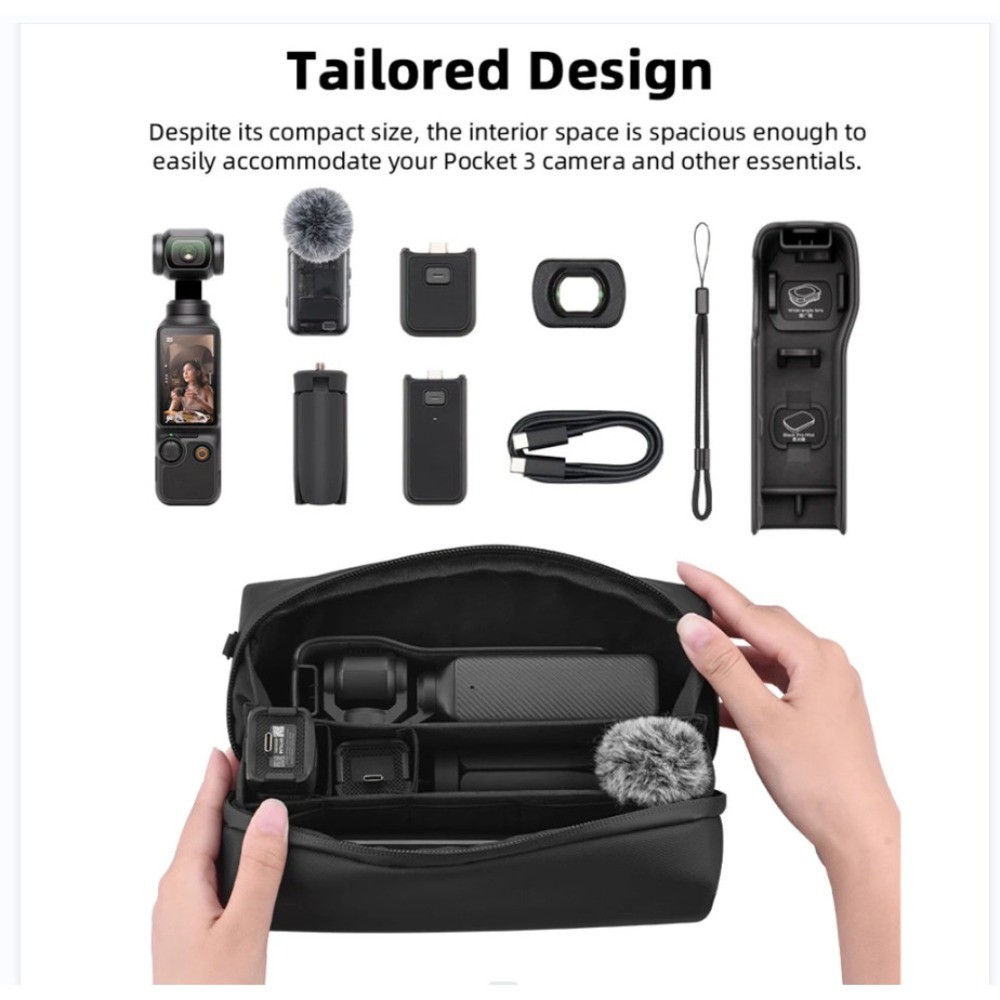 Túi đựng hộp đựng DJI ACTION6 Insta360 Go Ultra / X4 AIR / X5 có dây đeo vai Túi bảo vệ DJI NANO / D