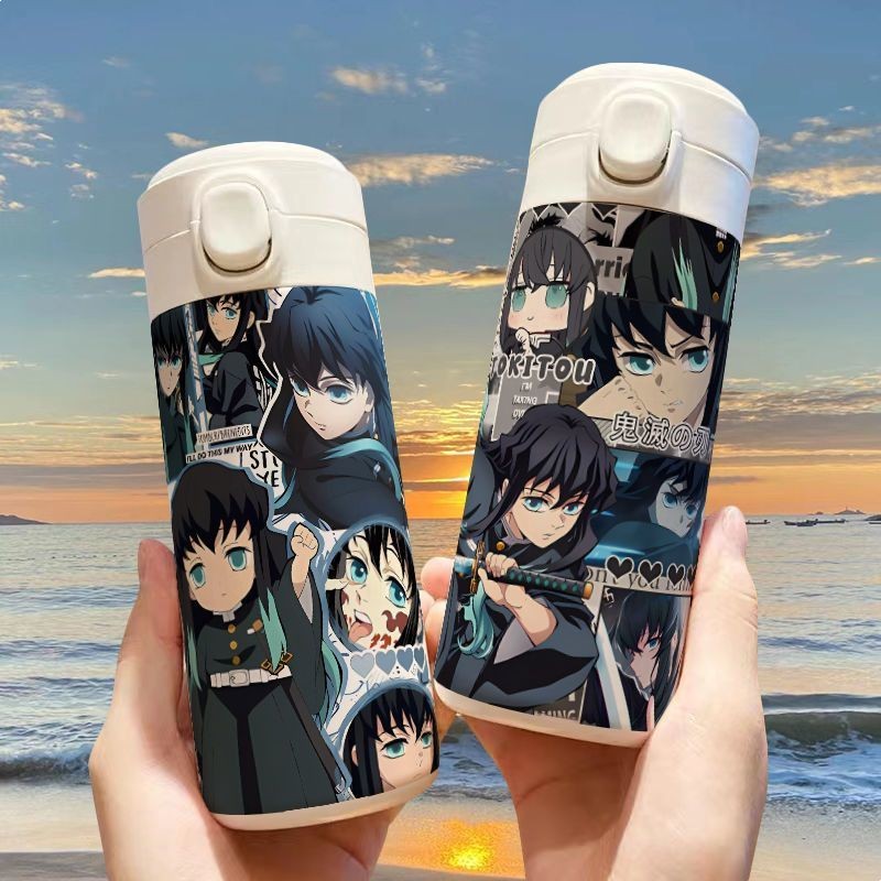Demon Slayer / Muichiro Tokito / Demon Slayer Tokito Muichiro Thermos Cup Cốc nước dung tích lớn / m