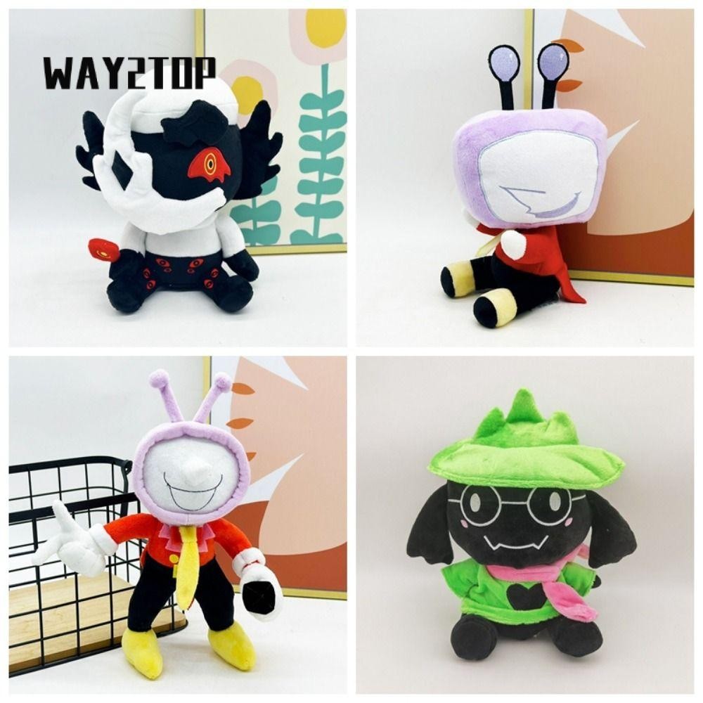 WAY2TOP Búp bê sang trọng Jevil Deltarune, Đồ chơi sang trọng Anime mềm mại / PP, Phim hoạt hình Kaw