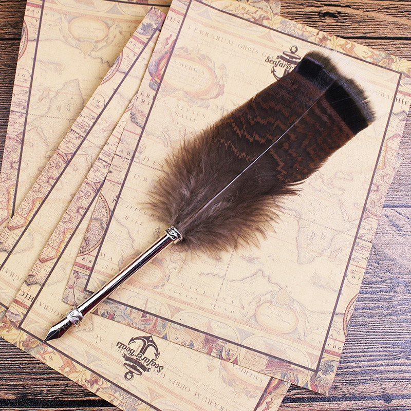 Sách thông báo lối vào Hogwarts Harry Potter nhúng trong nước Bút lông vũ Bút quà tặng Muggle