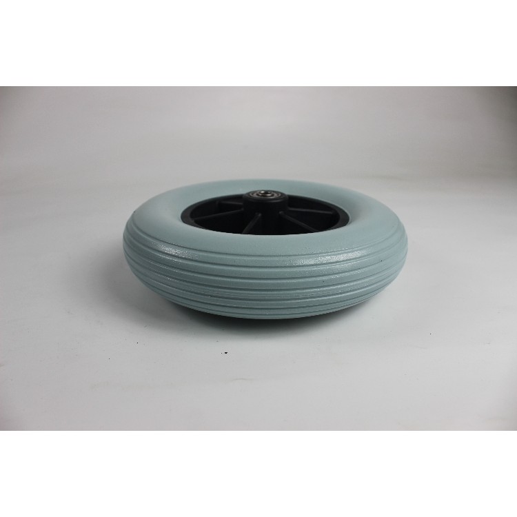 Cá Nhảy Xe Lăn Phụ Kiện Bánh Xe Đa Năng Bánh Trước 8 Inch 1200 H008B H009 H009 H009B PU Bánh Xe Poly