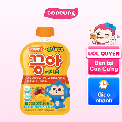 NƯỚC ÉP HOA QUẢ IVENET PUREE A (TÁO, LÊ, XOÀI, CÀ RỐT) 80ml