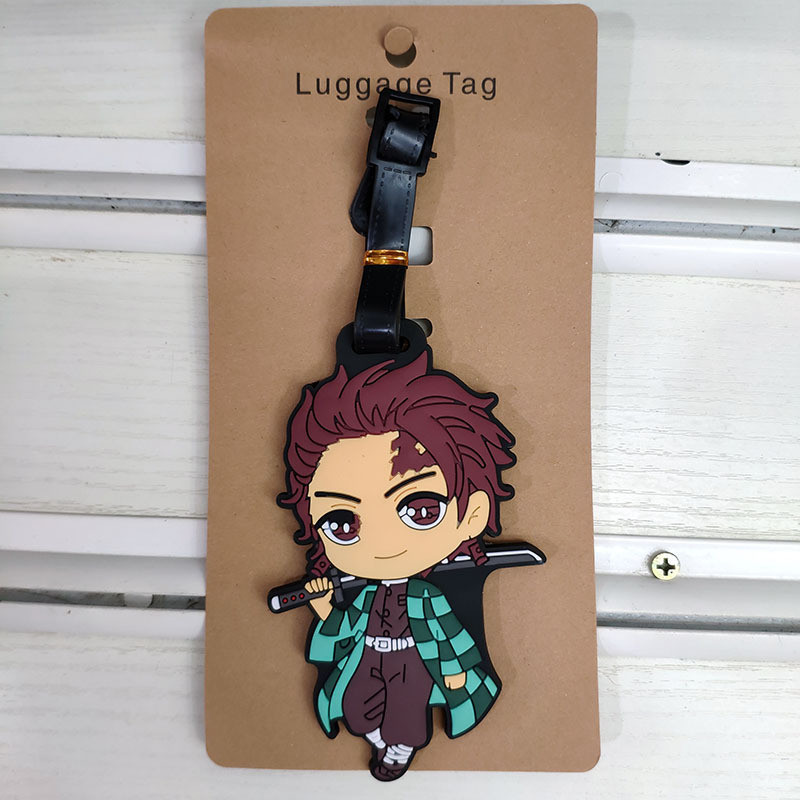 AOKN Thẻ Hành Lý Demon Slayer, Dây Kéo Trailer, Thẻ Tên Boarding Pass, Phong Cách Mới
