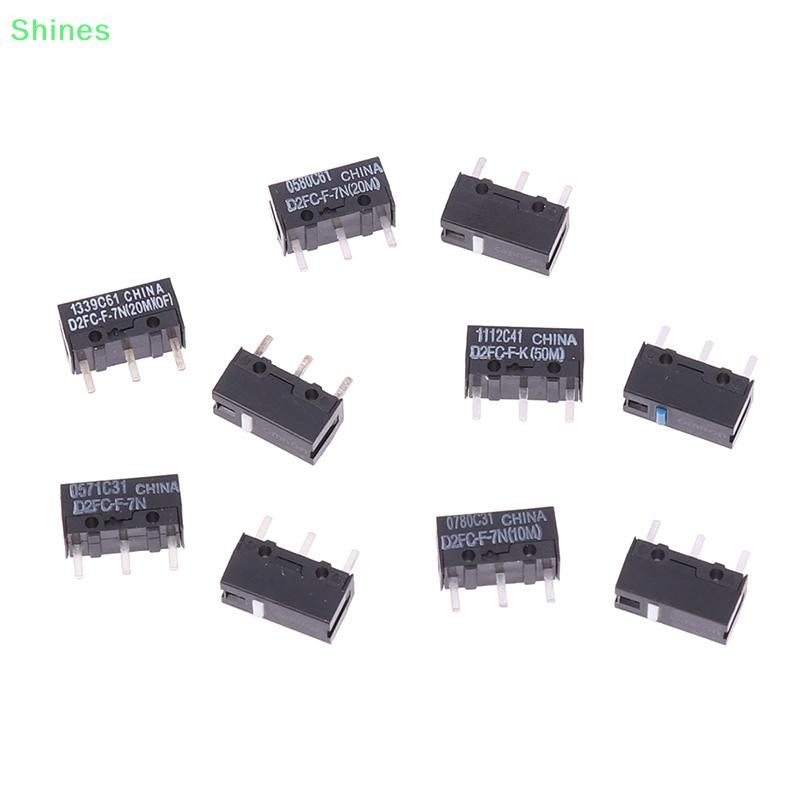 Shines 2 Chuột Micro Switch D2FC-F-7N 10M 20M D2FC-F-K (50M) -RZ D2F D2F-01 D2F-01F D2F-L D2F-01L D2