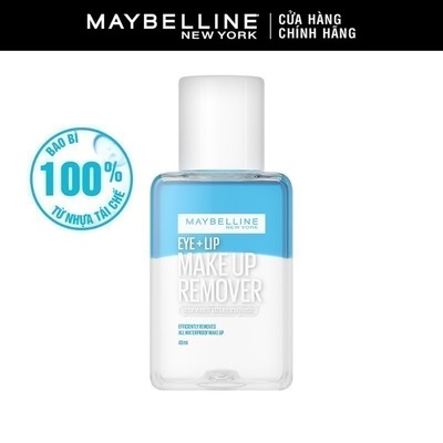 [Quà tặng không bán] Nước Tẩy Trang Mắt và Môi Chuyên Dụng 2 lớp Maybelline New York Eye & Lip Makeup Remover 40ml