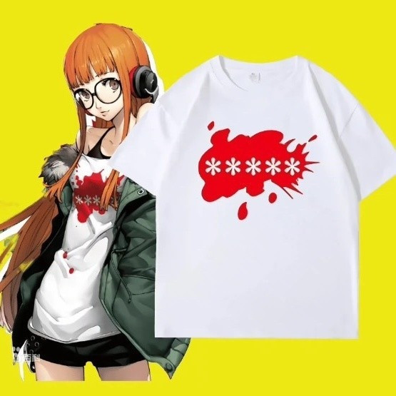 Mùa Hè - Top đáy áo sơ mi tay ngắn Persona 5, hóa trang hình tượng Sakura Futaba