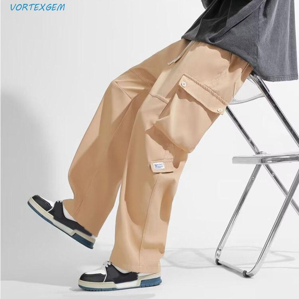 Quần chở hàng VORTEXGEM ống rộng, nhiều túi -Style Y2K